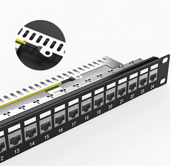 Iron wire conduit enters the distribution box