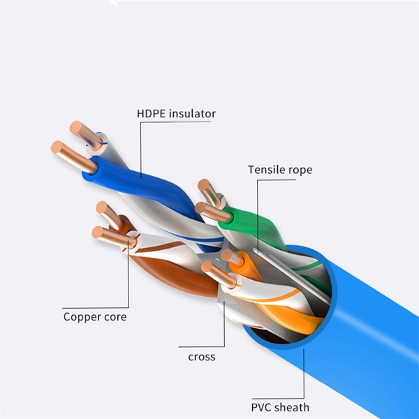 Optical cable light transmission hole