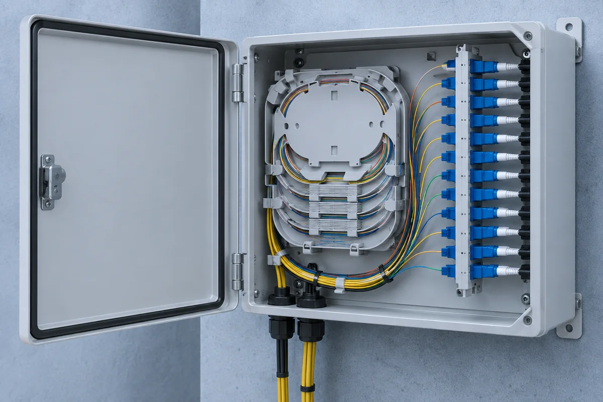 Organized specialty fiber distribution box